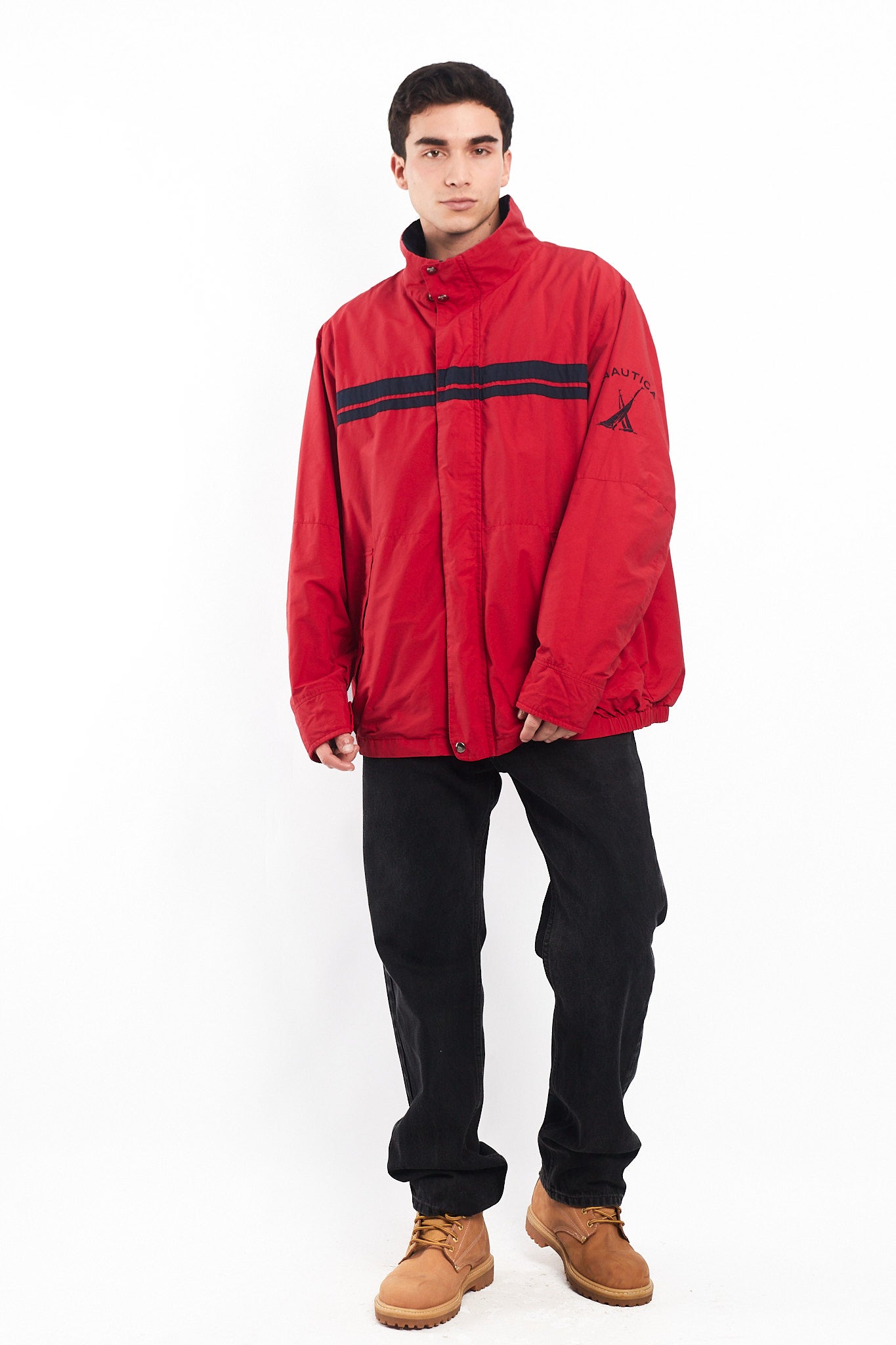 2000 Nautica Sailing J-Class Striped Jacket (XL/XXL)