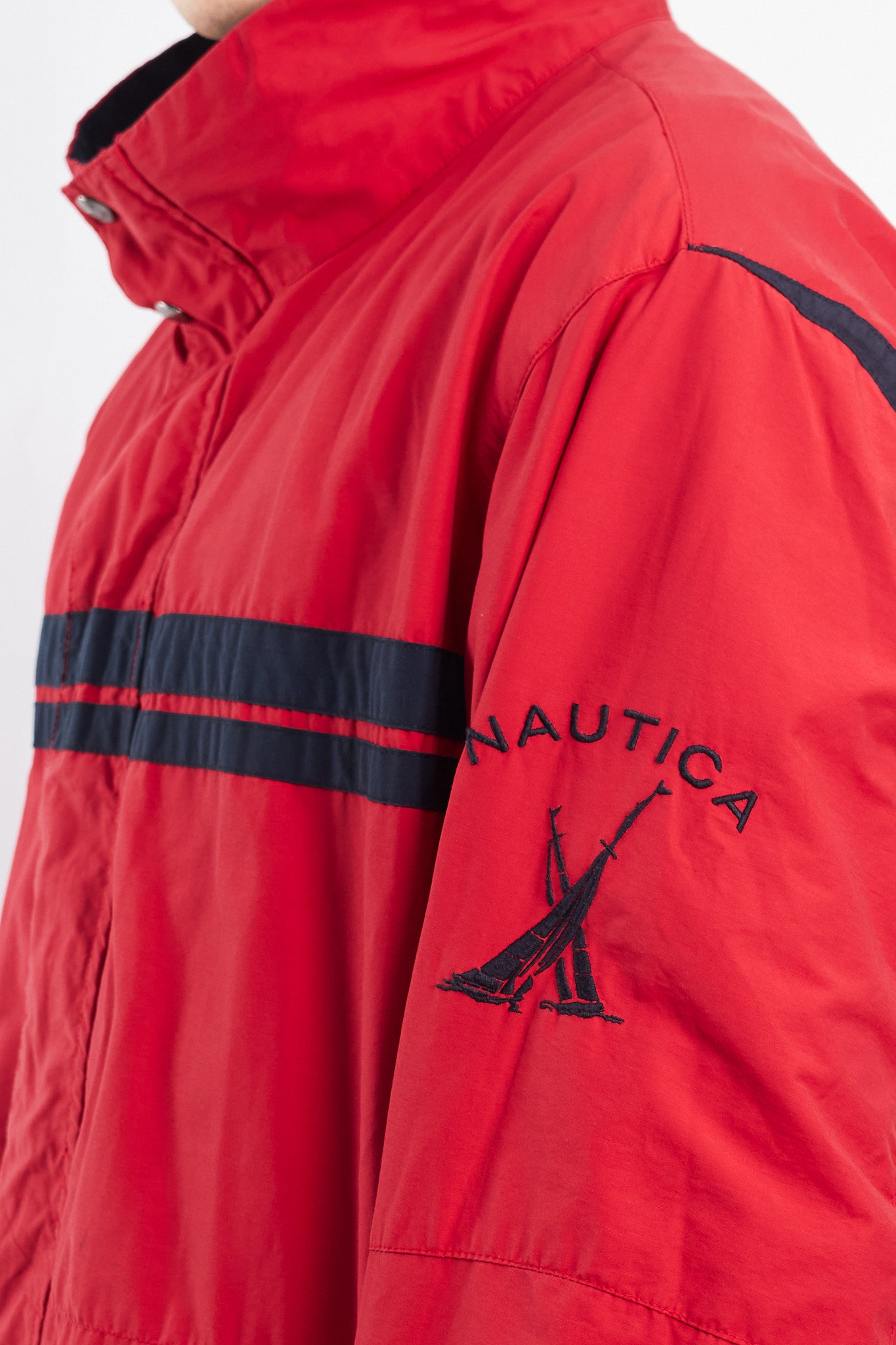 2000 Nautica Sailing J-Class Striped Jacket (XL/XXL)