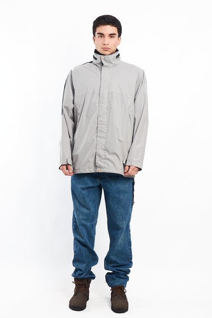 2000 Nautica Competition Gray Impermeable Windbreaker (L/XL)