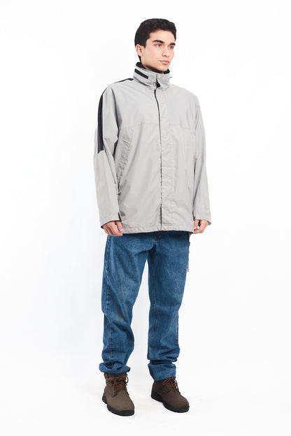 2000 Nautica Competition Gray Impermeable Windbreaker (L/XL)
