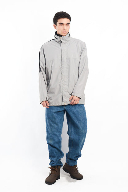 2000 Nautica Competition Gray Impermeable Windbreaker (L/XL)