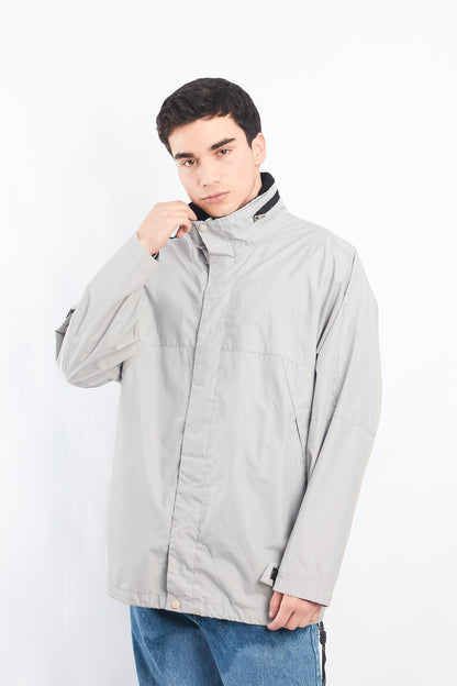 2000 Nautica Competition Gray Impermeable Windbreaker (L/XL)