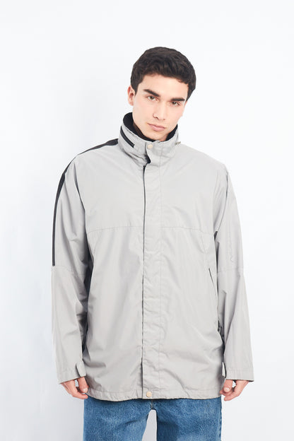 2000 Nautica Competition Gray Impermeable Windbreaker (L/XL)