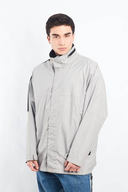 2000 Nautica Competition Gray Impermeable Windbreaker (L/XL)