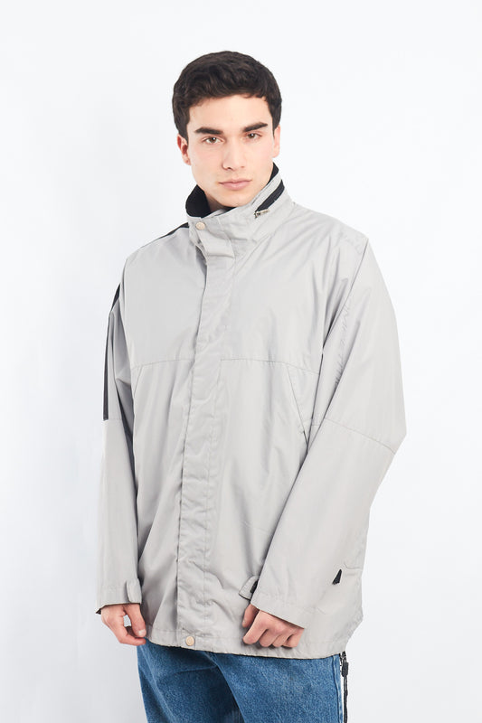 2000 Nautica Competition Gray Impermeable Windbreaker (L/XL)