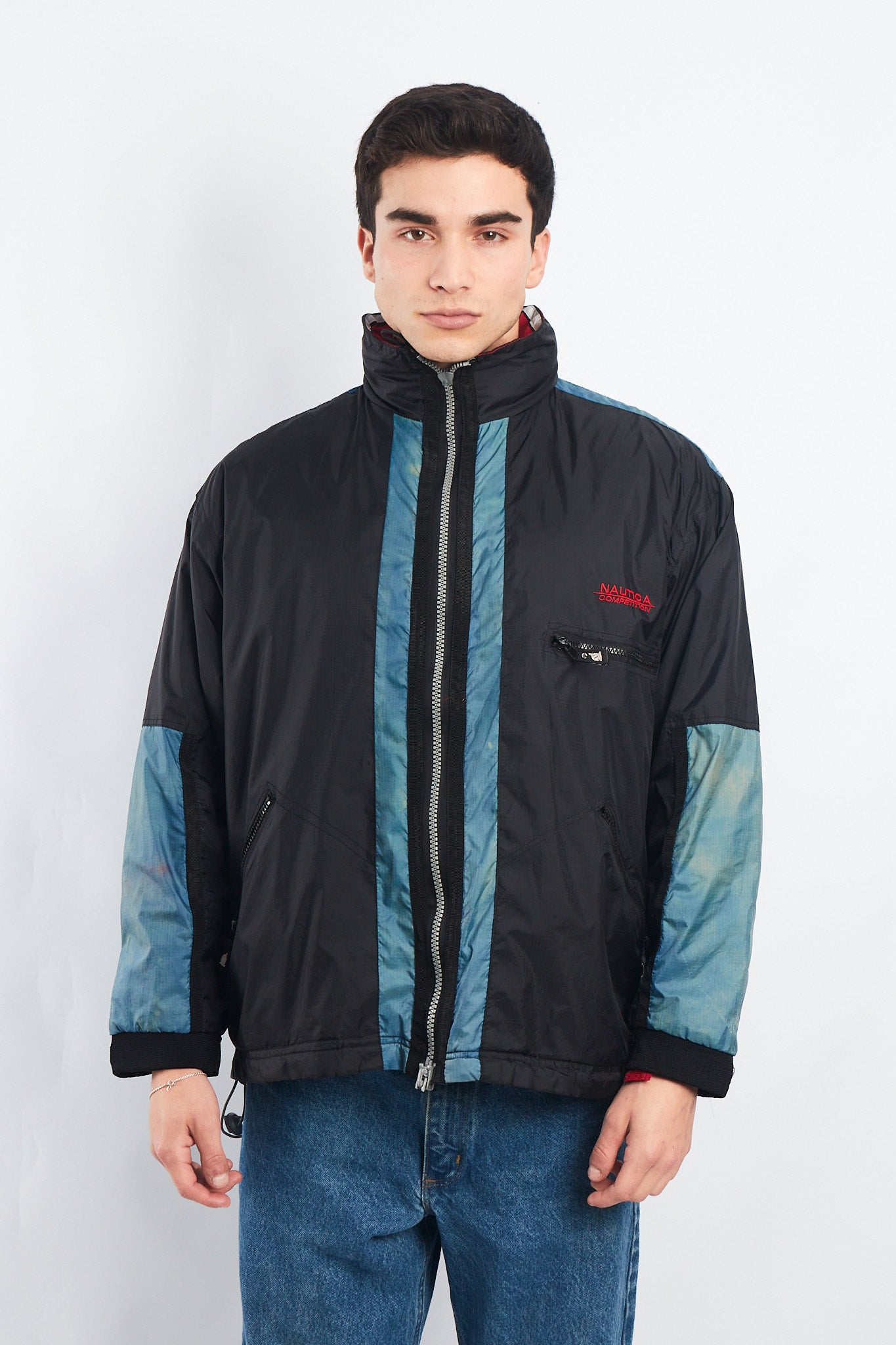 1990 Vintage Reversible Nautica Competition Big Logo Jacket (M)