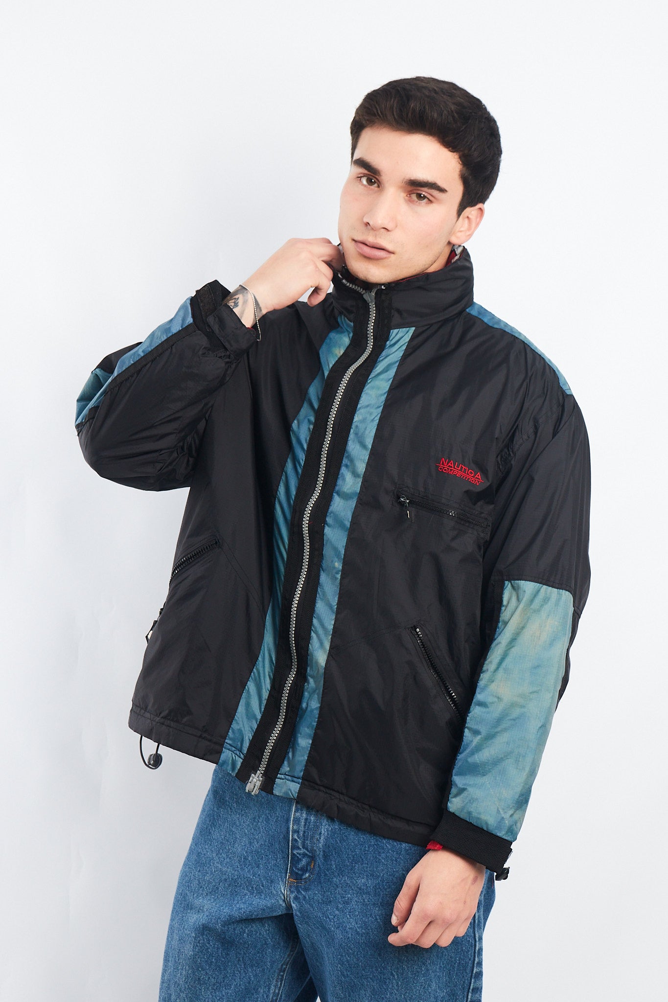 1990 Vintage Reversible Nautica Competition Big Logo Jacket (M)