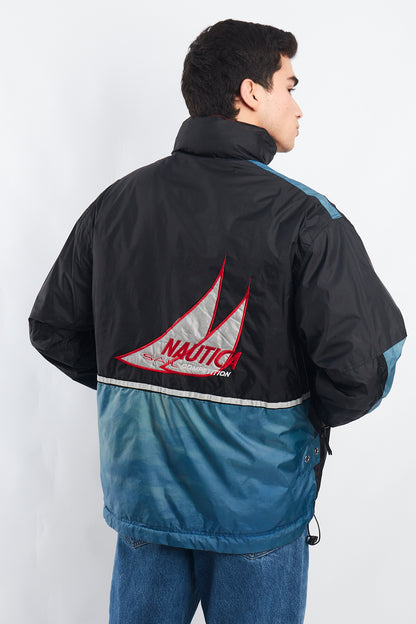 1990 Vintage Reversible Nautica Competition Big Logo Jacket (M)