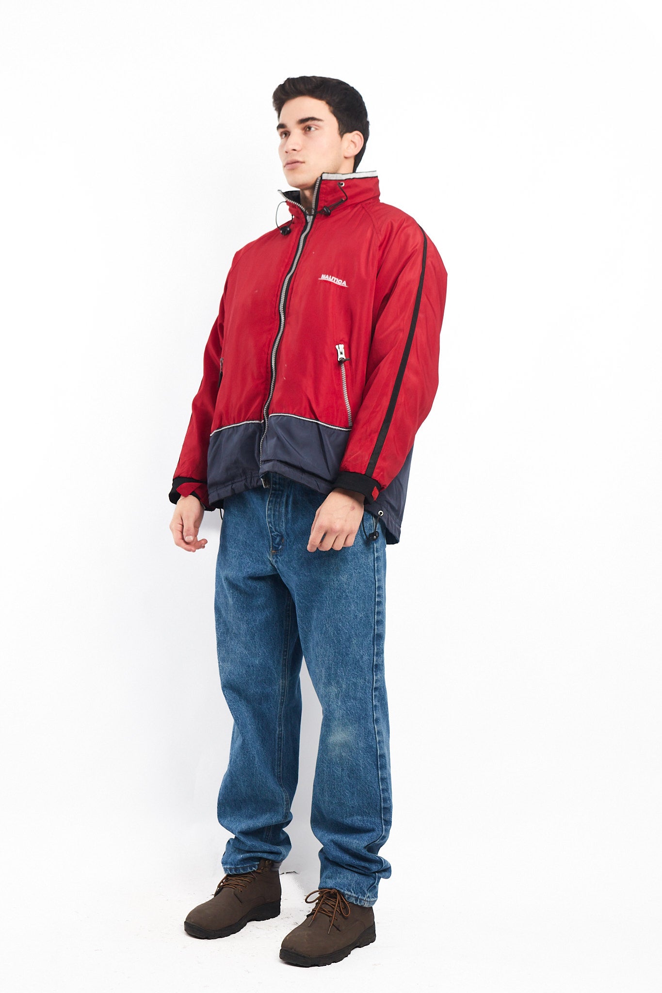 1990 Vintage Reversible Nautica Competition Big Logo Jacket (M)