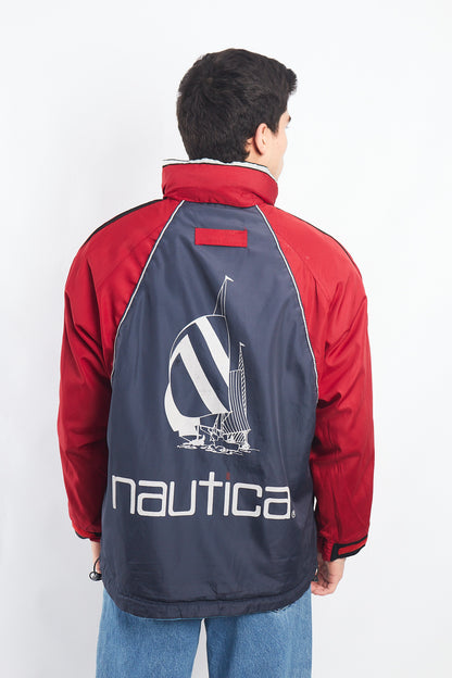 1990 Vintage Reversible Nautica Competition Big Logo Jacket (M)
