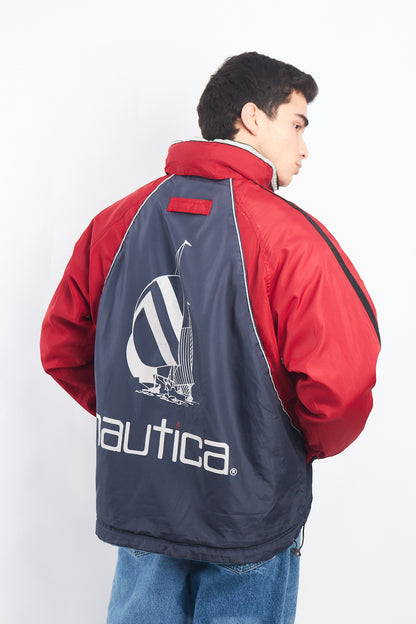 1990 Vintage Reversible Nautica Competition Big Logo Jacket (M)
