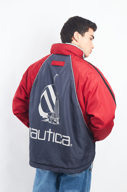 1990 Vintage Reversible Nautica Competition Big Logo Jacket (M)