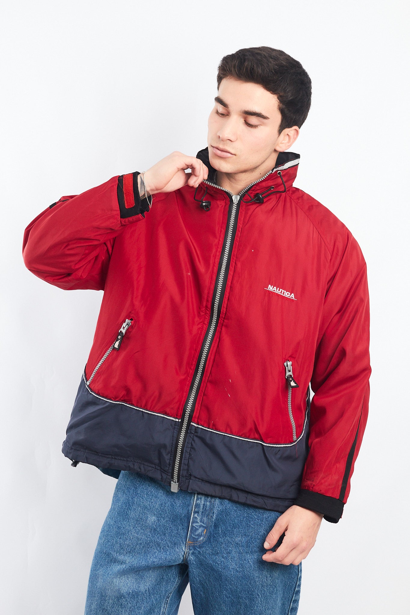 1990 Vintage Reversible Nautica Competition Big Logo Jacket (M)