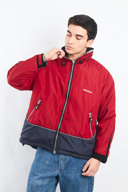 1990 Vintage Reversible Nautica Competition Big Logo Jacket (M)
