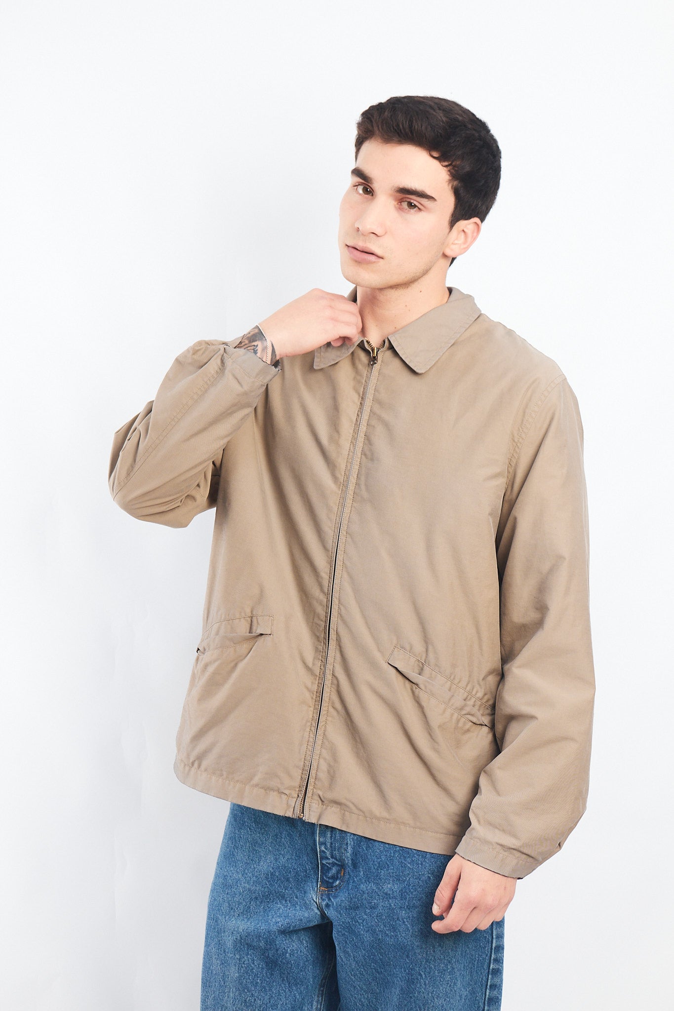 2000 Nautica Khaki Harrington Jacket (M/L)