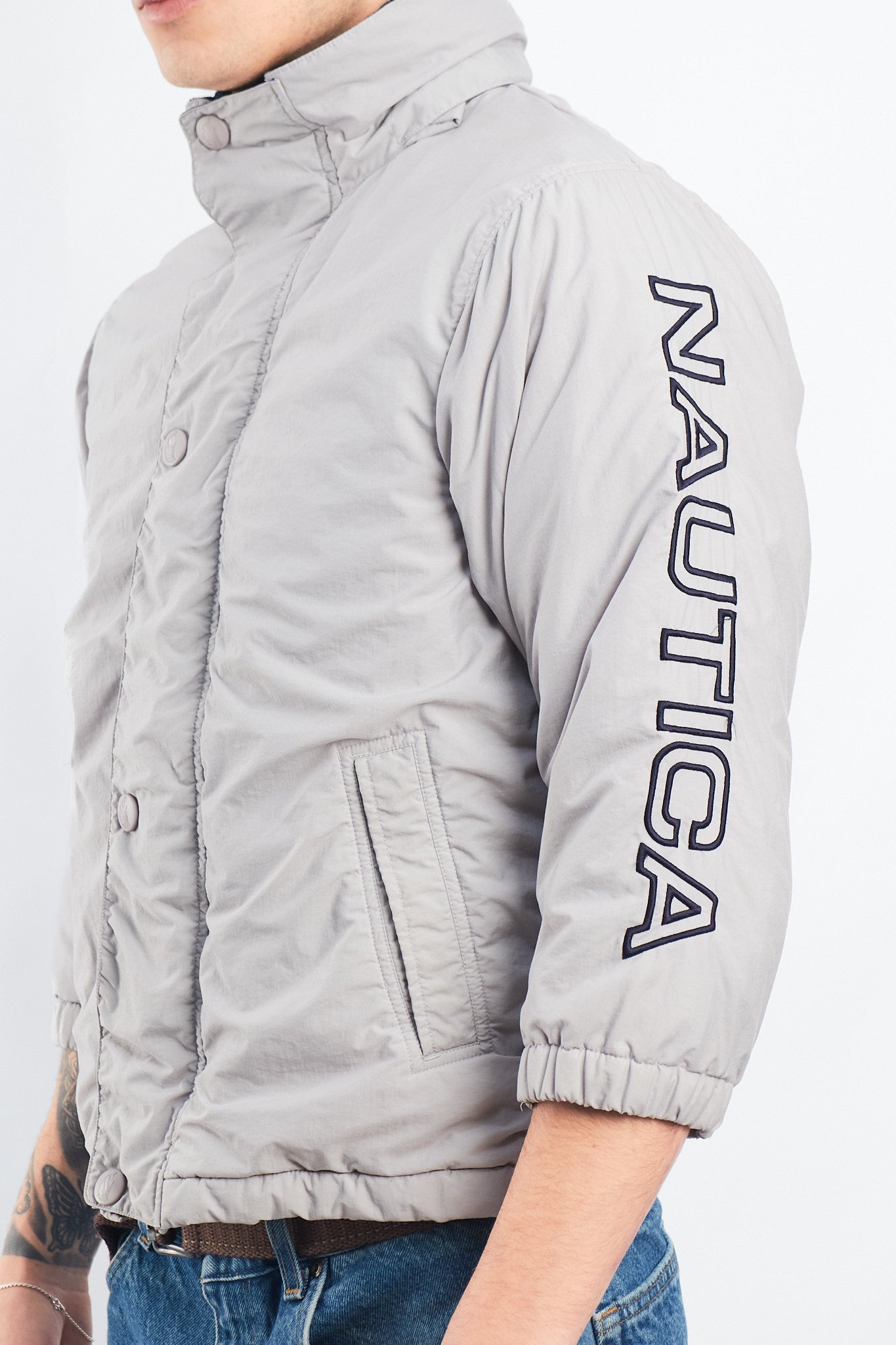 2000 Nautica Sailing Spell Out Jacket (XS/S)