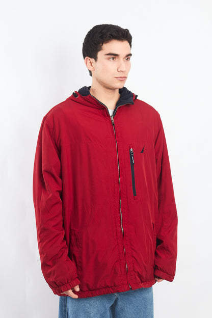 2000 Nautica Reversible Windbreaker / Polar Jacket( XL/XXL)