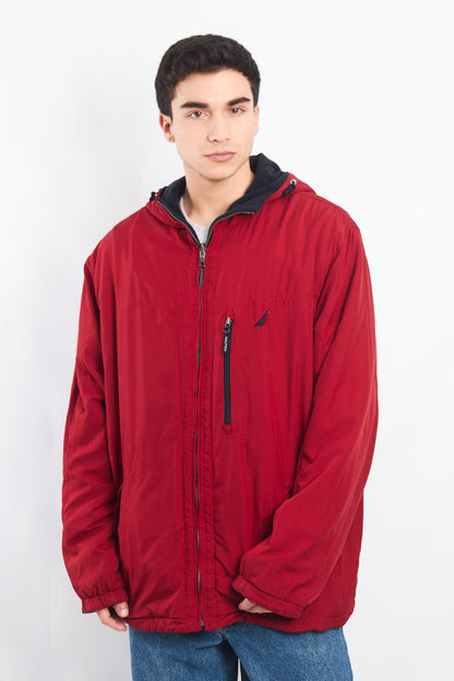 2000 Nautica Reversible Windbreaker / Polar Jacket( XL/XXL)