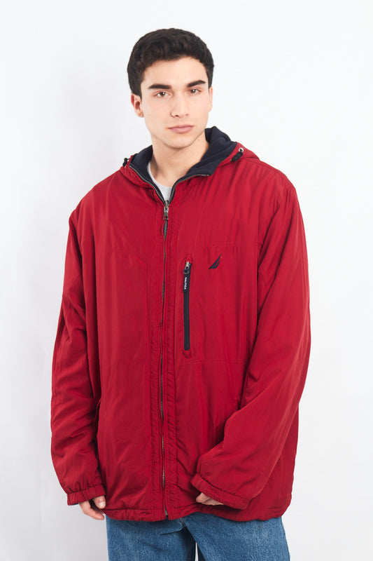 2000 Nautica Reversible Windbreaker / Polar Jacket( XL/XXL)