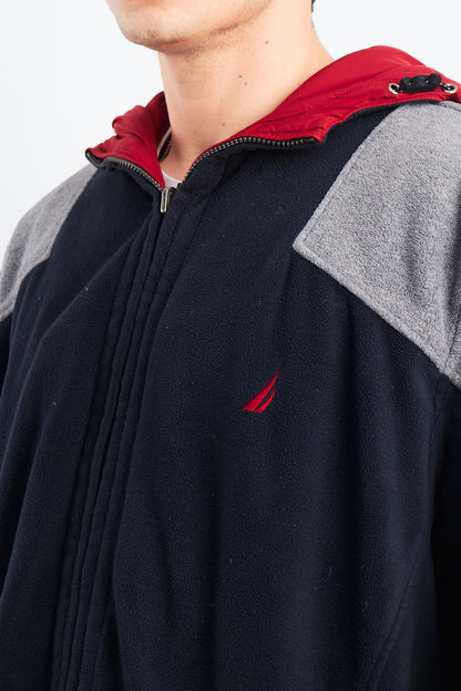 2000 Nautica Reversible Windbreaker / Polar Jacket( XL/XXL)