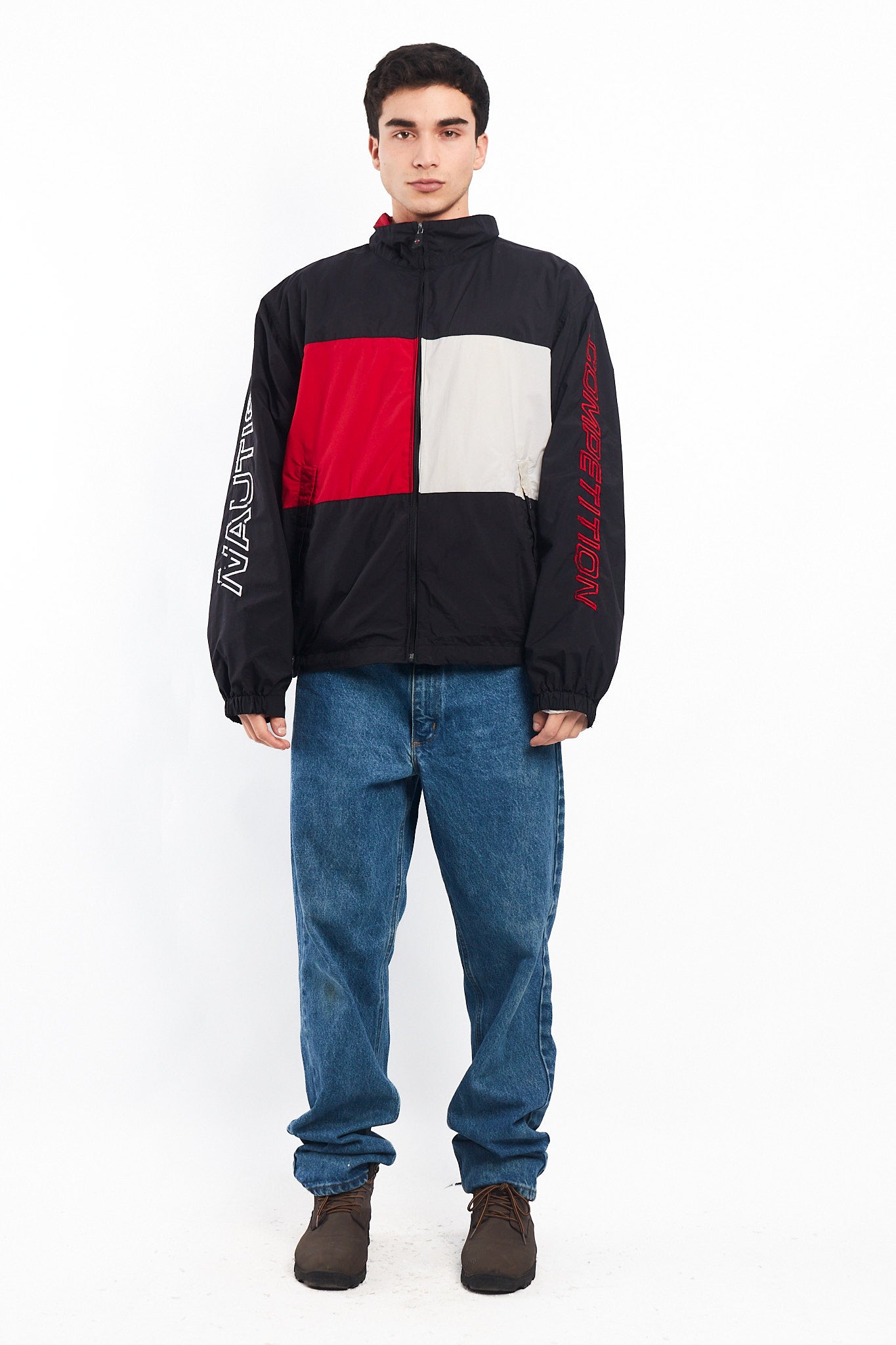 2000 Nautica Competition Big Logo Spell Out Impermeable Jacket (M/L)
