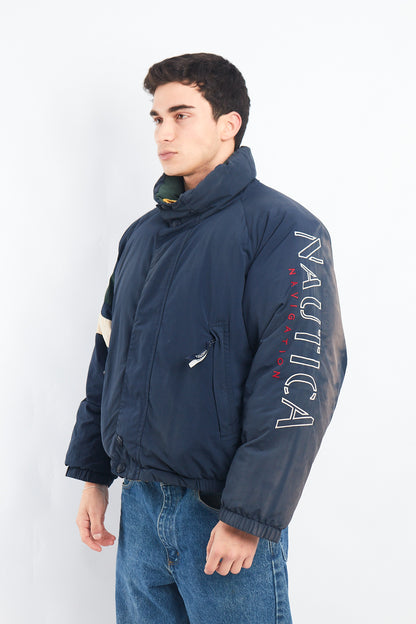 1990 Vintage Nautica Down Puffer Jacket (S/M)