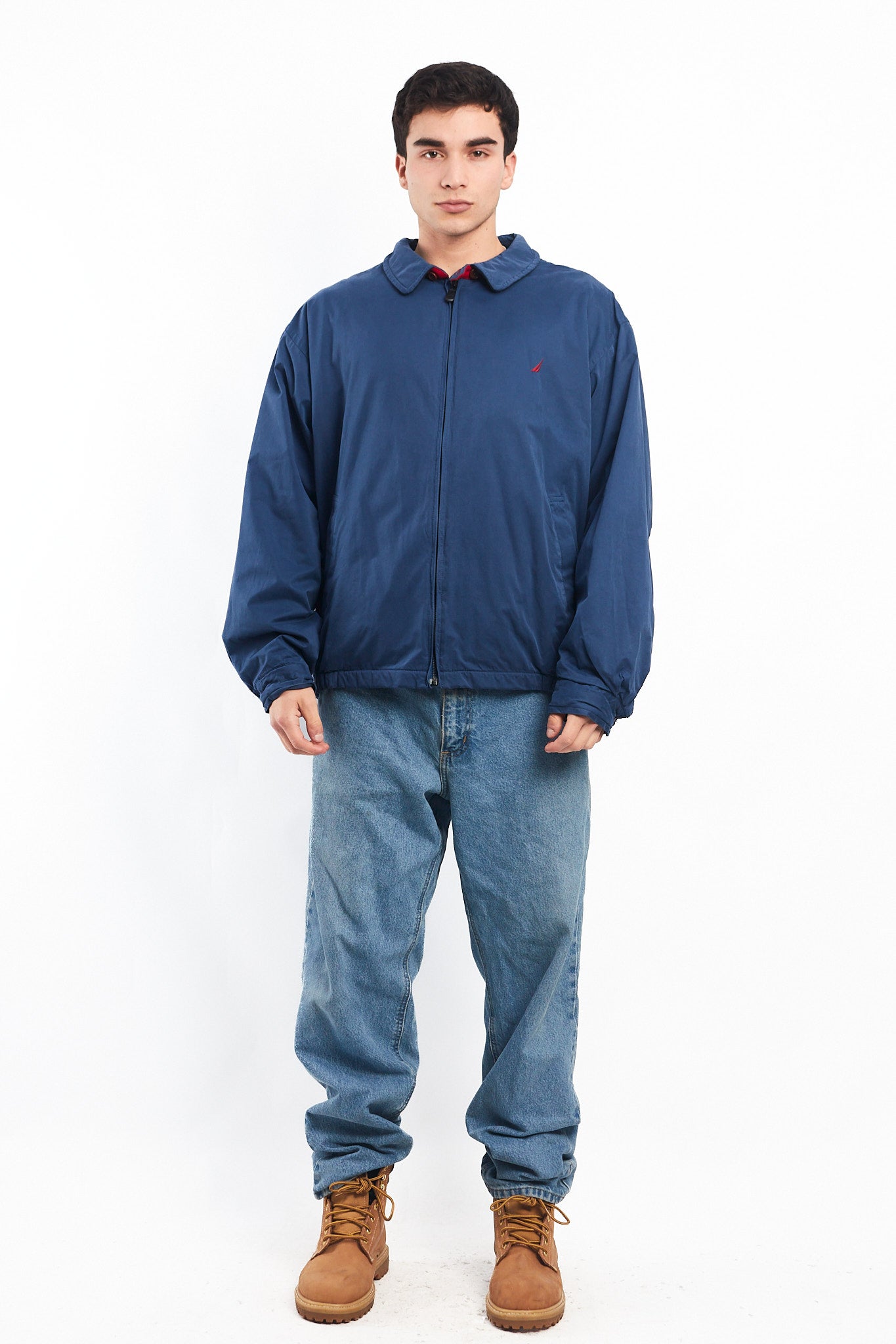 2000 Nautica Royal Blue Harrington Jacket (L/XL)