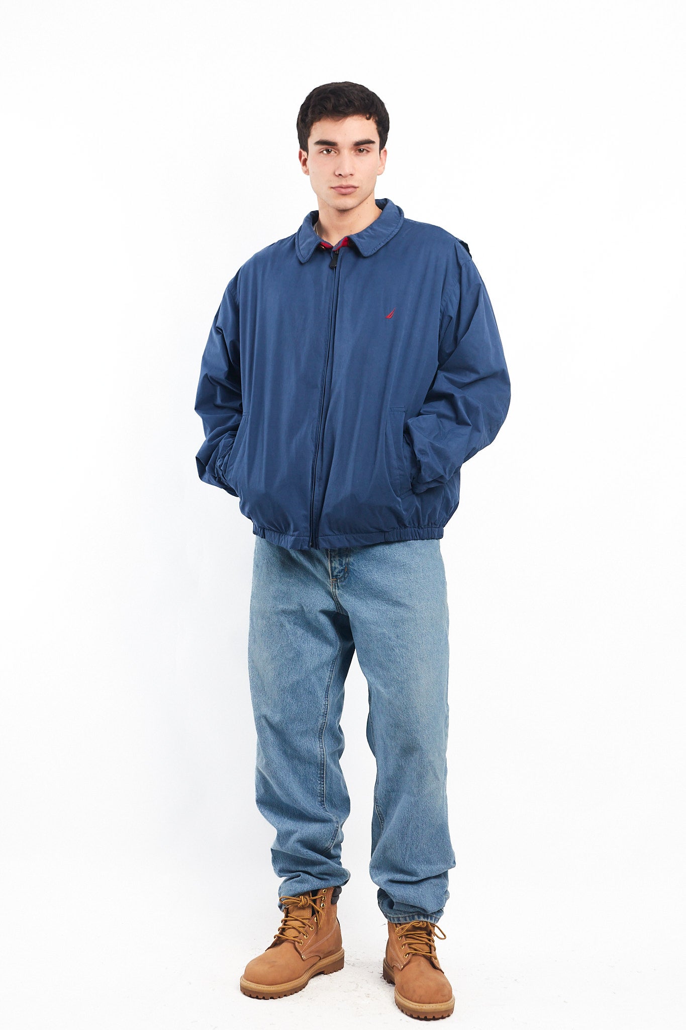 2000 Nautica Royal Blue Harrington Jacket (L/XL)