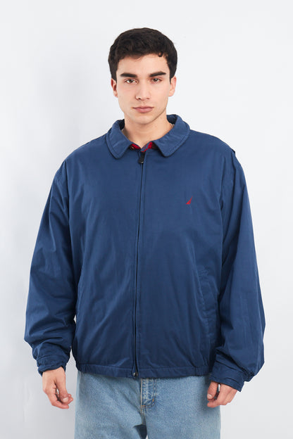 2000 Nautica Royal Blue Harrington Jacket (L/XL)
