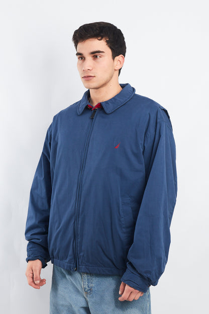2000 Nautica Royal Blue Harrington Jacket (L/XL)