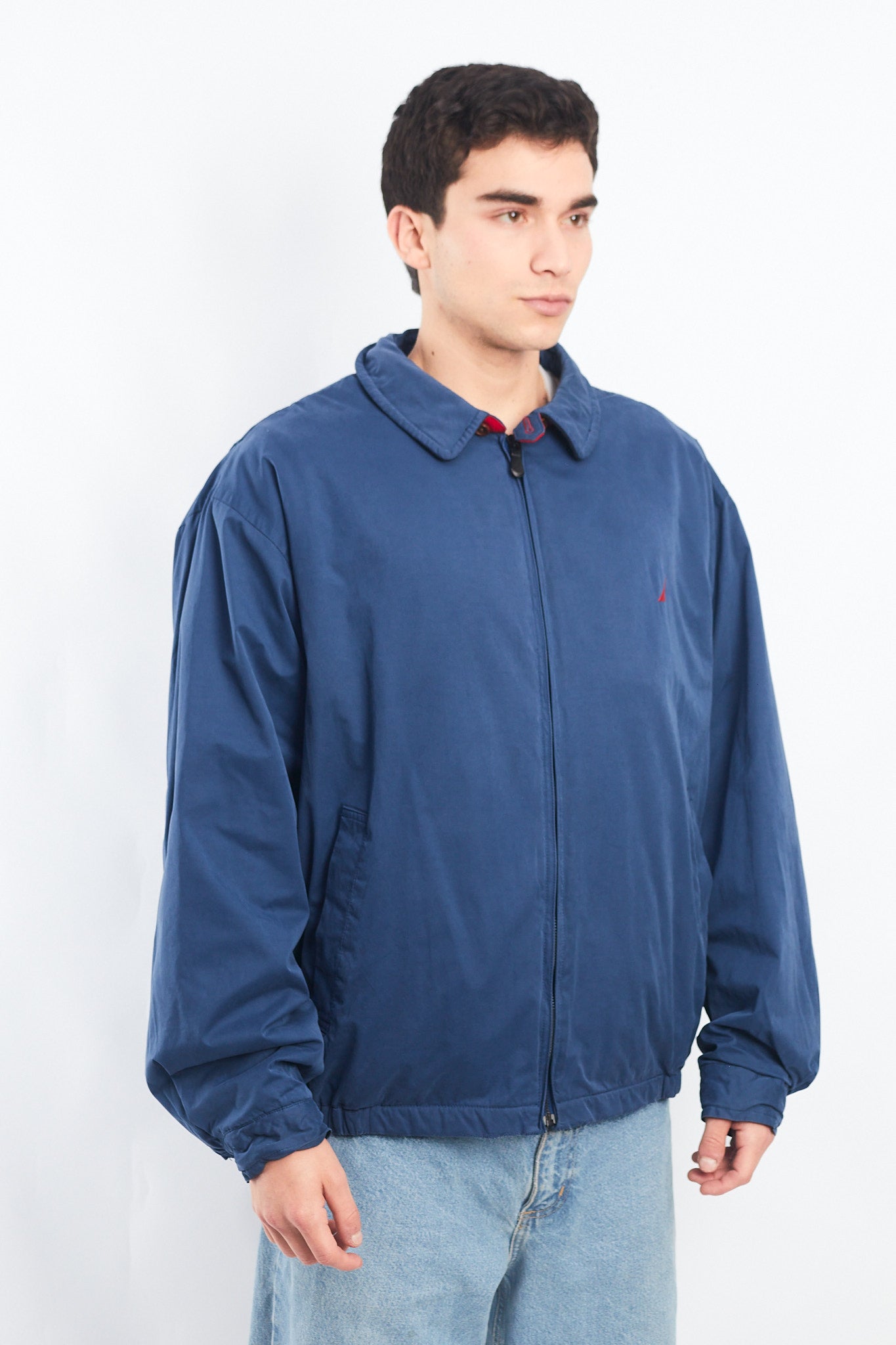 2000 Nautica Royal Blue Harrington Jacket (L/XL)