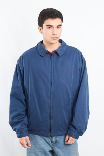 2000 Nautica Royal Blue Harrington Jacket (L/XL)