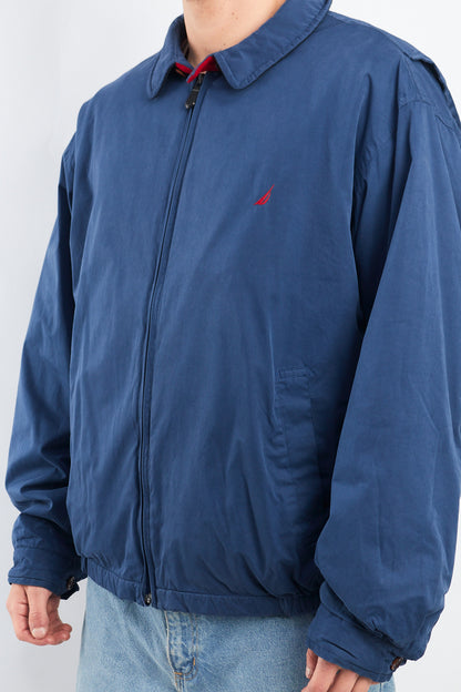 2000 Nautica Royal Blue Harrington Jacket (L/XL)