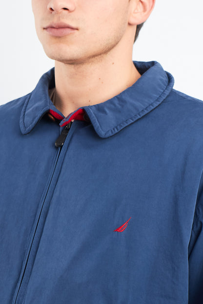 2000 Nautica Royal Blue Harrington Jacket (L/XL)