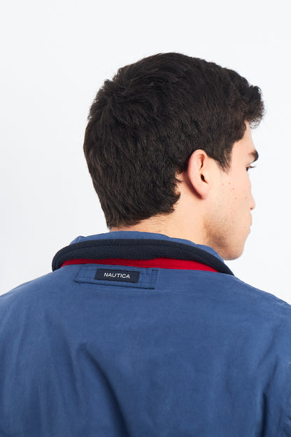 2000 Nautica Royal Blue Harrington Jacket (L/XL)