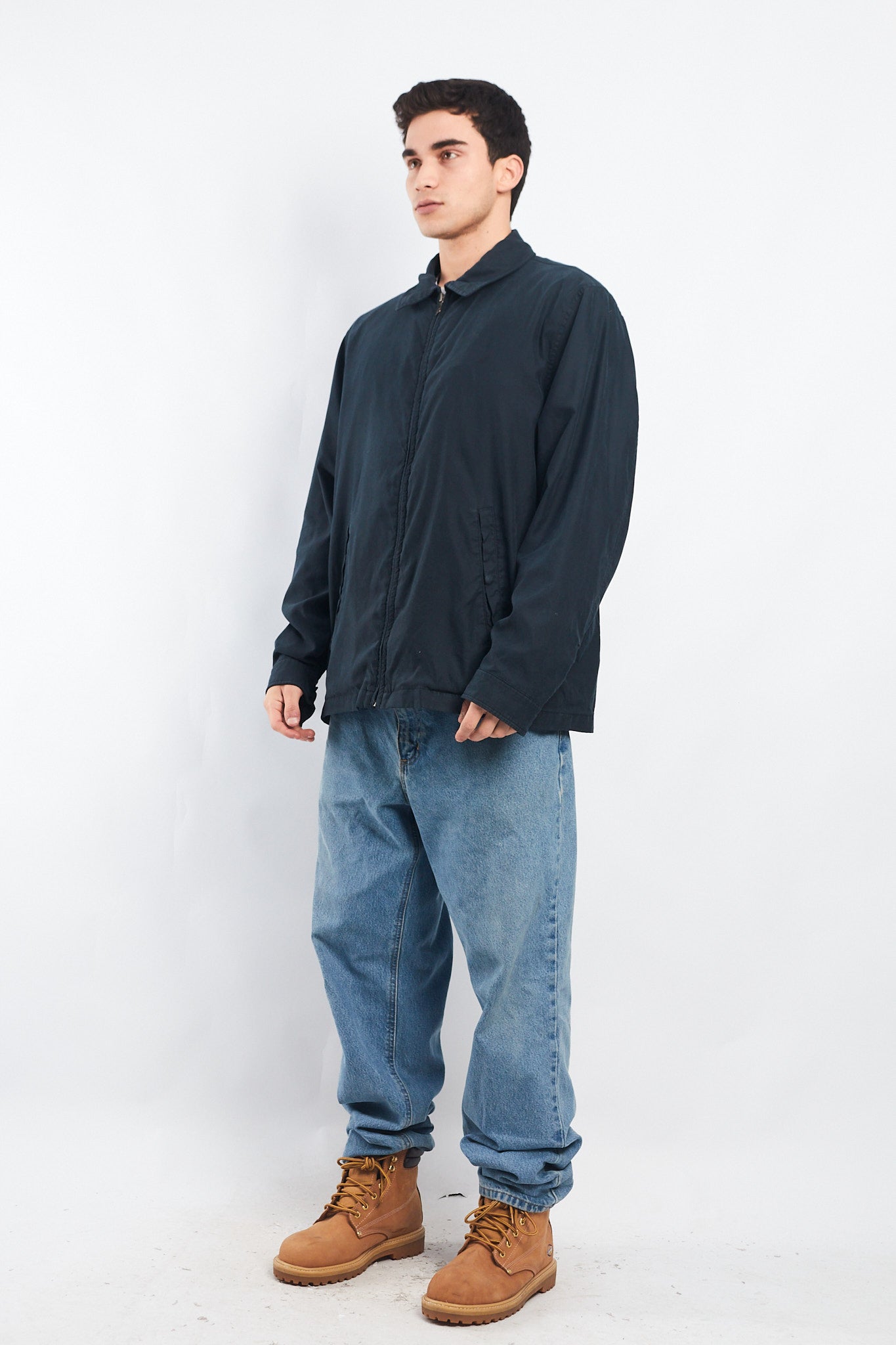 2000 Nautica Navy Harrington Jacket (L/XL)