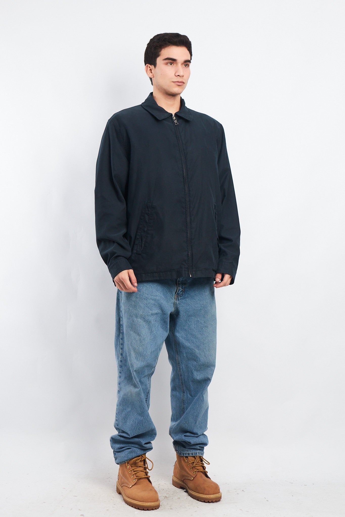 2000 Nautica Navy Harrington Jacket (L/XL)