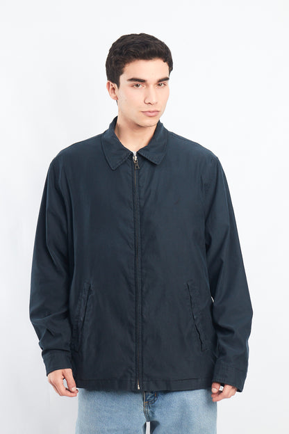 2000 Nautica Navy Harrington Jacket (L/XL)