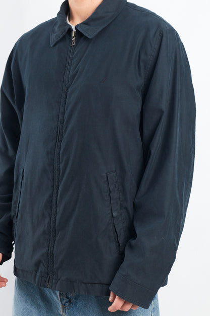 2000 Nautica Navy Harrington Jacket (L/XL)