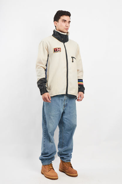 1990 Vintage Tommy Cycle Gear Rainbow Line Jacket (L)