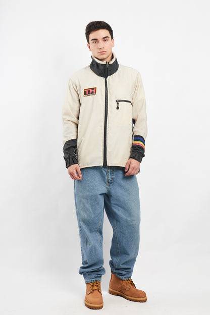 1990 Vintage Tommy Cycle Gear Rainbow Line Jacket (L)
