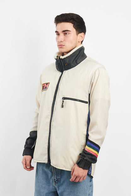 1990 Vintage Tommy Cycle Gear Rainbow Line Jacket (L)