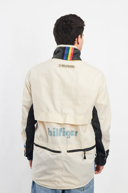 1990 Vintage Tommy Cycle Gear Rainbow Line Jacket (L)