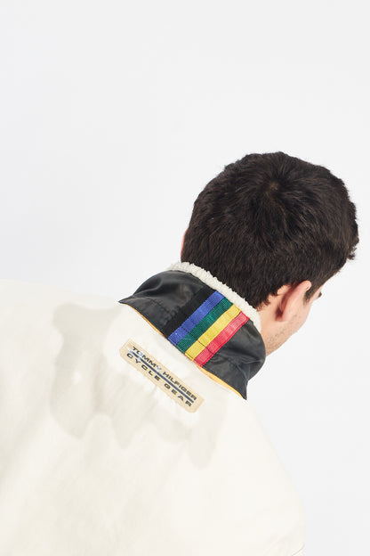 1990 Vintage Tommy Cycle Gear Rainbow Line Jacket (L)
