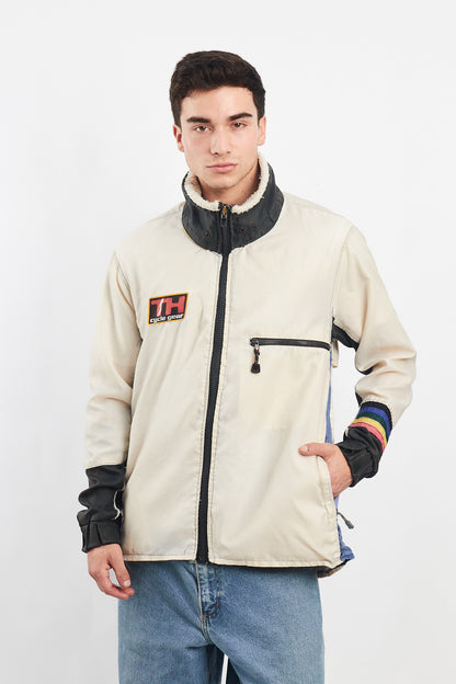 1990 Vintage Tommy Cycle Gear Rainbow Line Jacket (L)