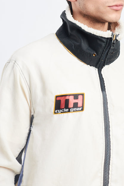 1990 Vintage Tommy Cycle Gear Rainbow Line Jacket (L)