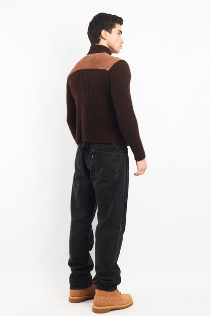 2000 Lauren RL Leather/Angora Rabbit ,Merino and Cashmere Wool Jacket (S/M)