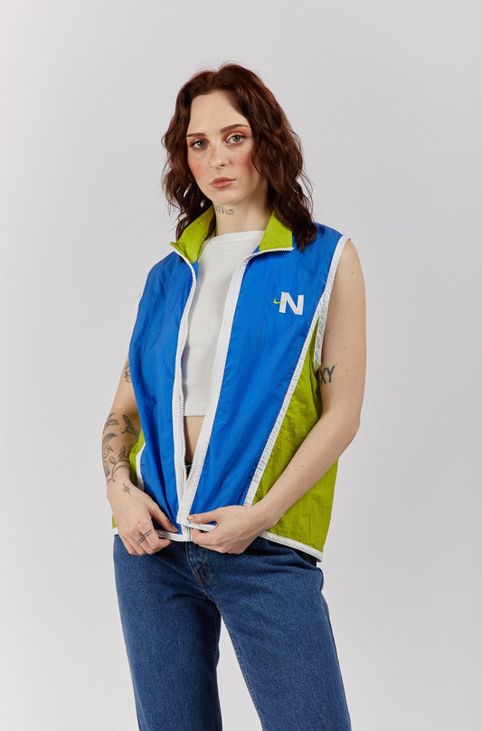 94"s Nike Green/Blue Vest (S/M)