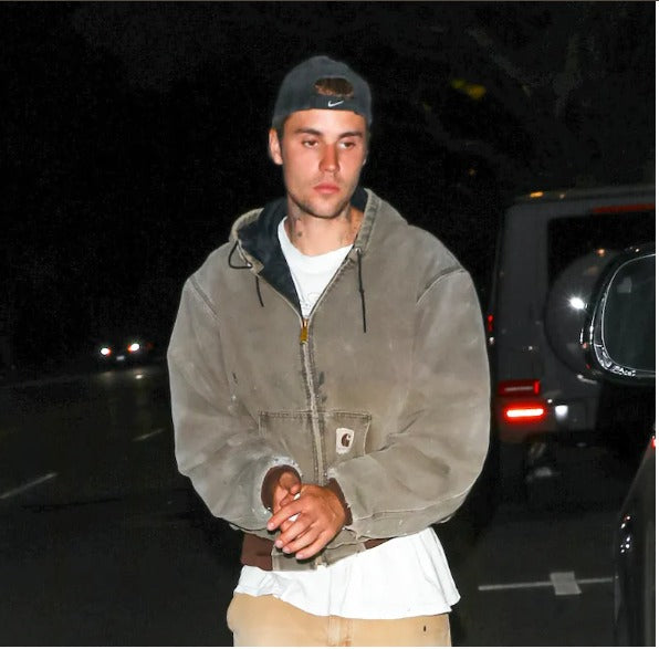 Vintage Carhartt J130 "Justin Bieber" Faded Graphite Duck Active Jacket (L)