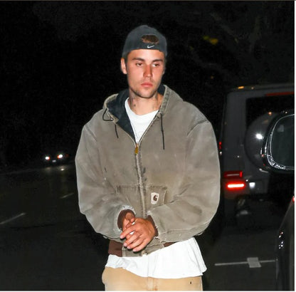 Vintage Carhartt J130 "Justin Bieber" Faded Graphite Duck Active Jacket (L)